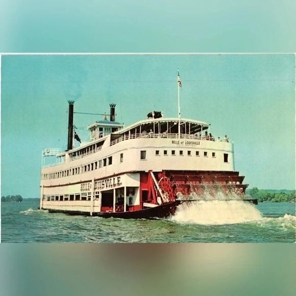 BELLE OF LOUISEVILLE- Ohio River, Louisville, KY Vintage Postcard - Picture 1 of 2